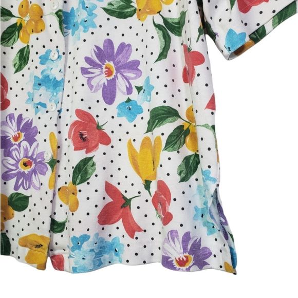 Vintage Koret Fruity Floral Button Down Shirt - Picture 3 of 6